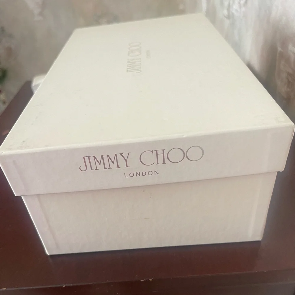 JIMMY CHOO MINEA ELECTRIC LIME RAFFIA SLIDES AND BOX NWT - Picture 15 of 15